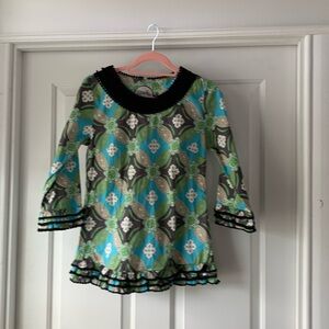 Almatrichi shirt with ruffle details new with tags